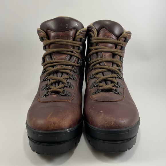 Asolo AFX 556 Hiking Boots Womens Size 9.5 Brown Leather Mid Lace Up Vibram - Picture 3 of 11